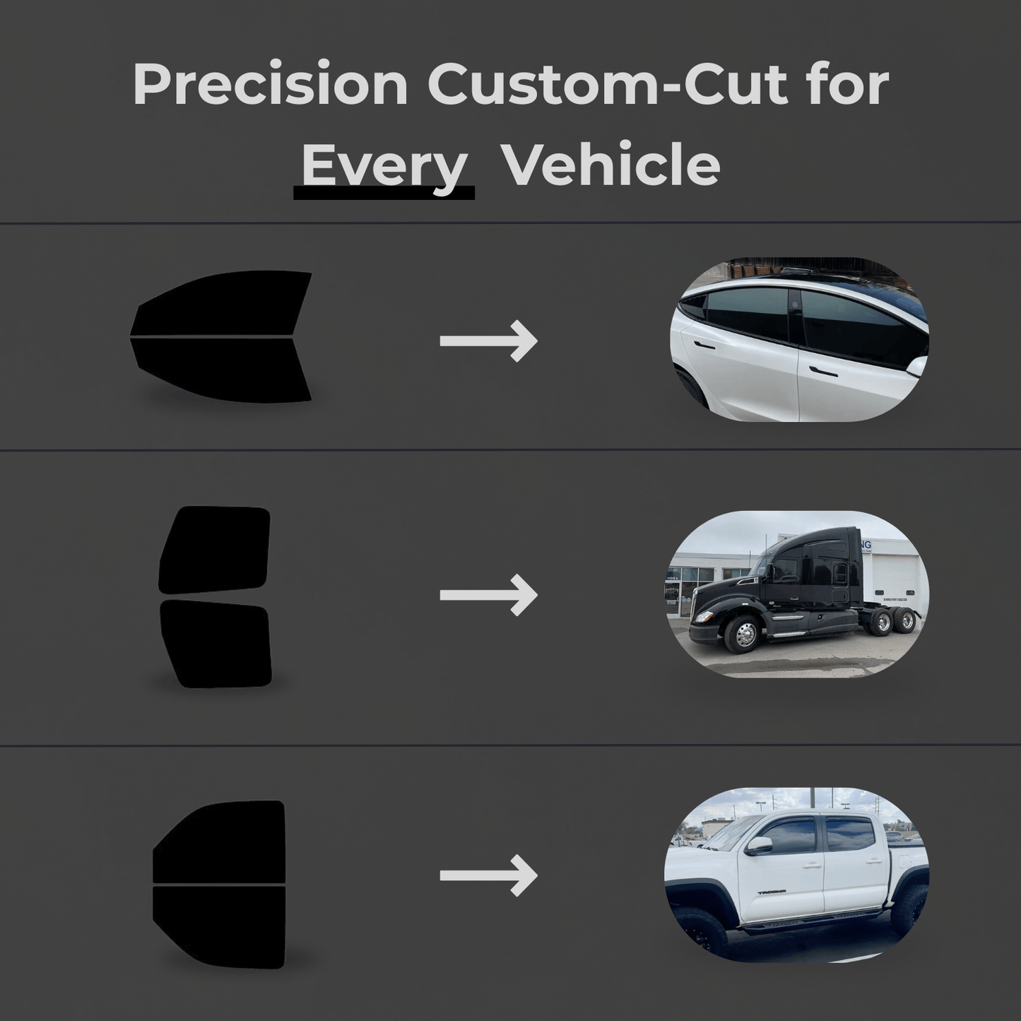 ShadeX Reusable Custom Cut Tint – Front Windshield