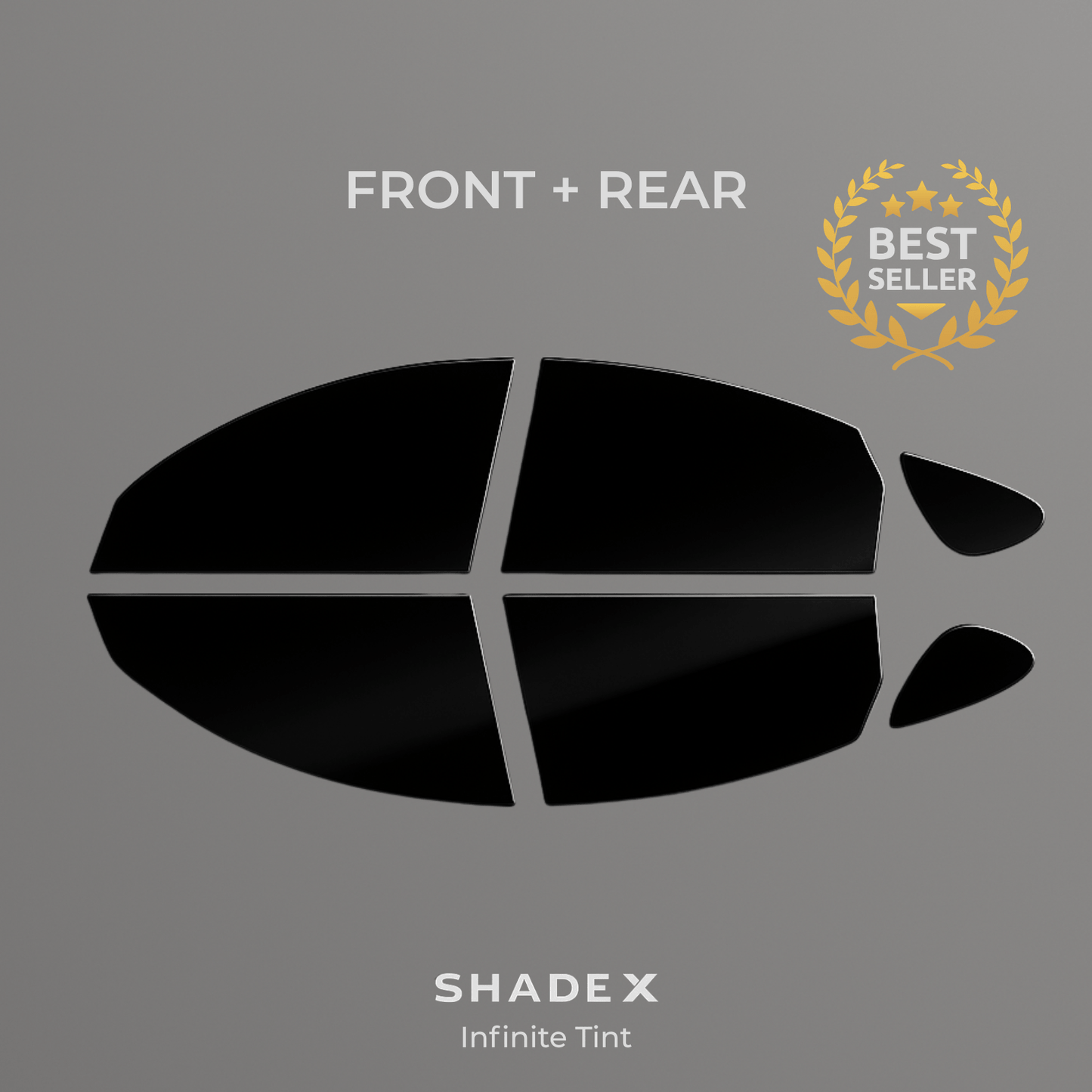 ShadeX Reusable Custom Cut Tint – Front + Rear